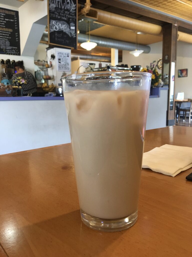 Iced Spiced Chai Latte at Amore Coffee St. Paul