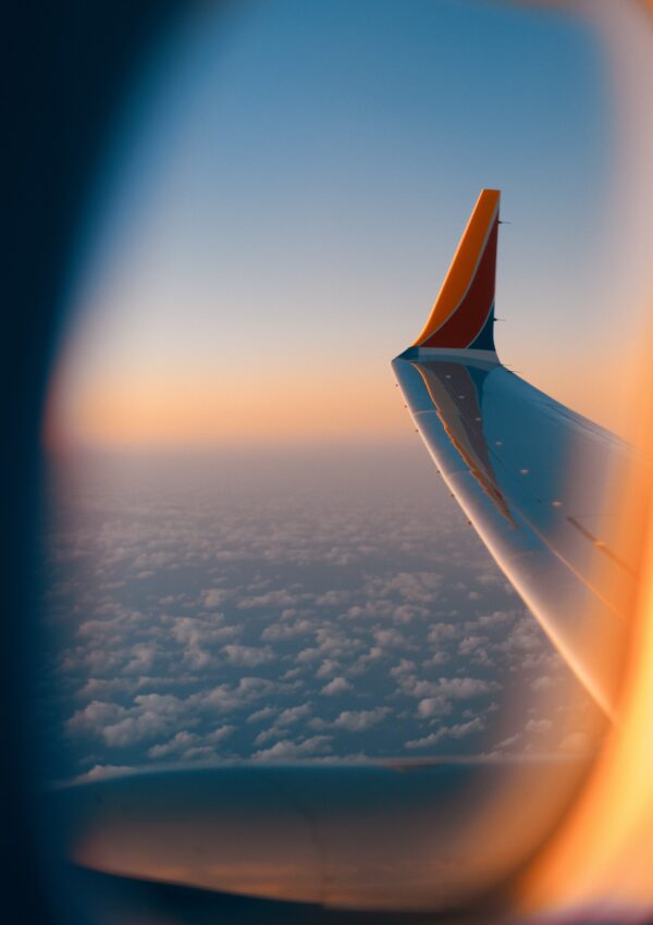 Southwest plane wing in the morning light. First photo in the is Southwest a good airline? post.
