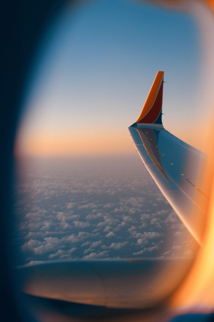 Southwest plane wing in the morning light. First photo in the is Southwest a good airline? post.